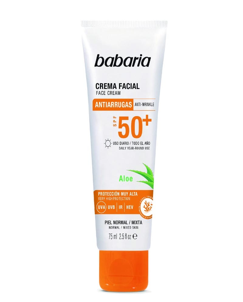 CREMA FACIAL SOLAR ALOE SPF 50+